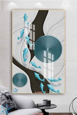 File tranh gốc Tranh trang trí lối vào FT15680 chủ đề hiện đại