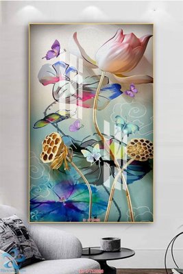 File PSD Tranh trang trí lối vào FT15698 (bản gốc) dễ dàng edit