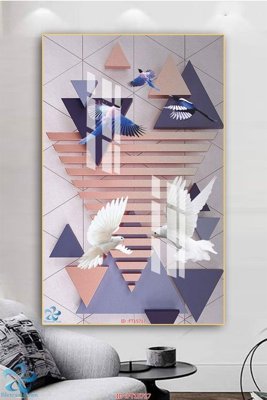 File gốc Tranh trang trí lối vào FT15717 (in mica) làm quà tặng