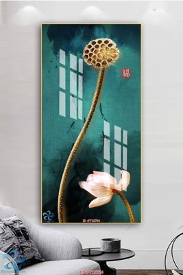 File in mica Tranh trang trí lối vào FT15734 (bản gốc) làm vách ngăn