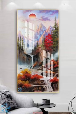 File tranh Tranh trang trí lối vào FT15735 (ảnh gốc) in trần nhà