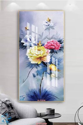 File PSD Tranh trang trí lối vào FT15749 (gốc) tách lớp chi tiết