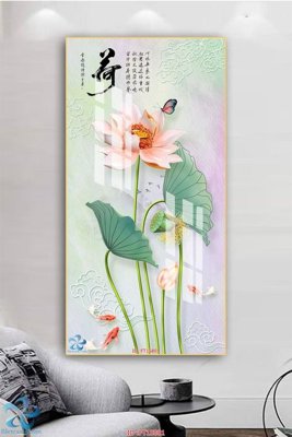 Tải file Tranh trang trí lối vào FT15801 (gốc) chủ đề phong thủy