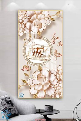 File in lụa Tranh trang trí lối vào FT15802 (tân cổ điển) Tranh trang trí lối vào FT15802