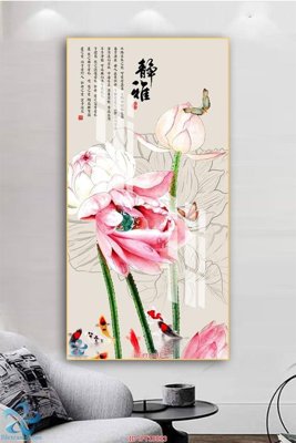 File PSD Tranh trang trí lối vào FT15833 (gốc) tách lớp chi tiết