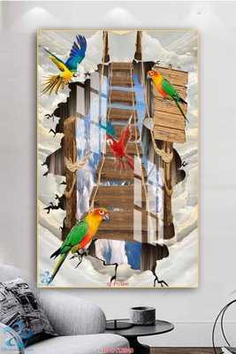 File gốc in ấn Tranh trang trí lối vào FT15840 độ phân giải cao