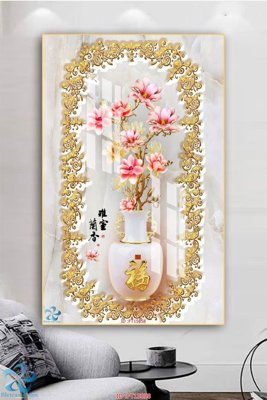 File in ấn Tranh trang trí lối vào FT15858 chuyên nghiệp