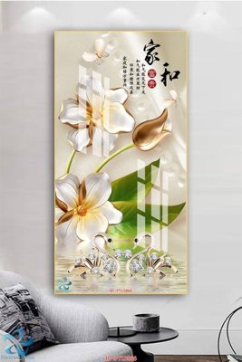 Tải file gốc in lụa Tranh trang trí lối vào FT15866 siêu nét
