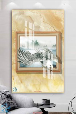 Ảnh gốc Tranh trang trí lối vào FT15877 (độ nét cao) in tráng gương