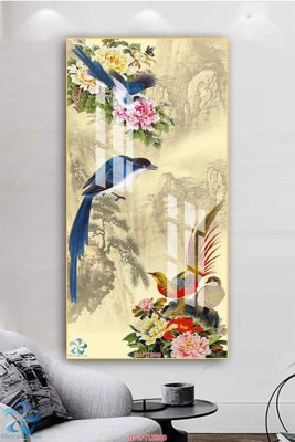 File in trần Tranh trang trí lối vào FT15909 (bản gốc) phong cảnh