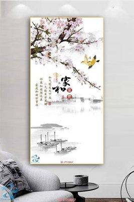 File gốc Tranh trang trí lối vào FT15917 (PNG) chất lượng cao