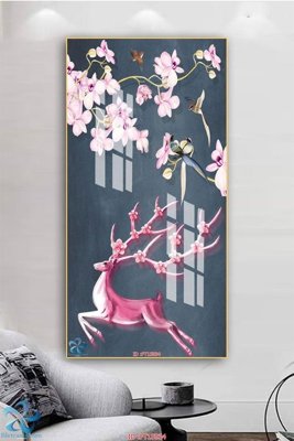 File tranh Tranh trang trí lối vào FT15934 (gốc) in trên kính