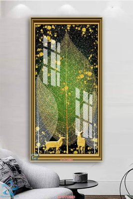 Download file gốc Tranh trang trí lối vào FT15983 (in lụa) nghệ thuật