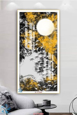 File tranh Tranh trang trí lối vào FT15994 (ảnh gốc) in trần xuyên sáng