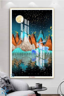 File ảnh gốc Tranh trang trí lối vào FT16013 (chuyên in mica)