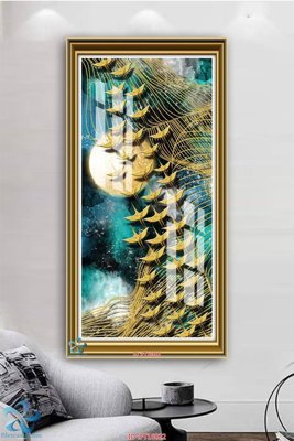 File gốc Tranh trang trí lối vào FT16022 (in lụa) trang trí tường