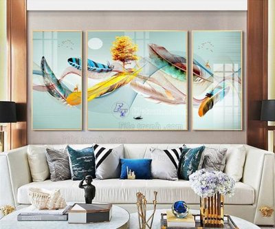 File gốc File tranh hiện đại pha lê gương FT167 (in mica) làm bảng hiệu