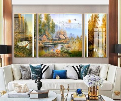 File gốc File tranh hiện đại pha lê gương FT171 (in mica) làm bảng hiệu