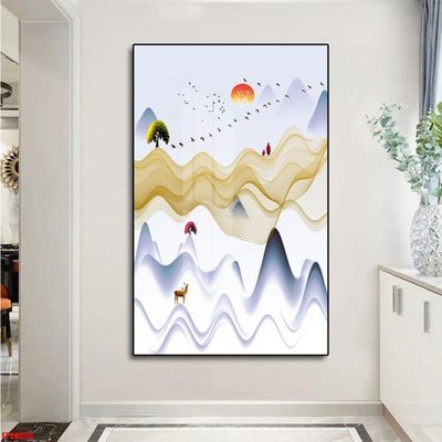 File tranh File tranh đơn lối vào FT20056 (bản gốc) treo quán cafe