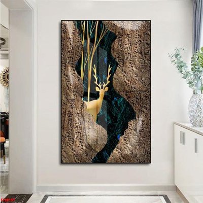 File gốc File tranh đơn lối vào FT20191 (in lụa) tranh phong thủy