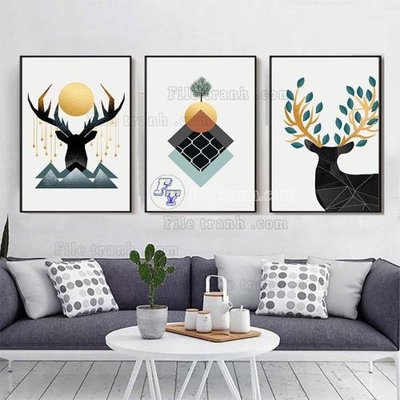 File gốc File tranh hiện đại pha lê gương FT203 (cho in UV) siêu nét