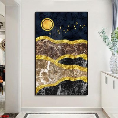 File gốc File tranh đơn lối vào FT20336 (in tráng gương) ốp tường