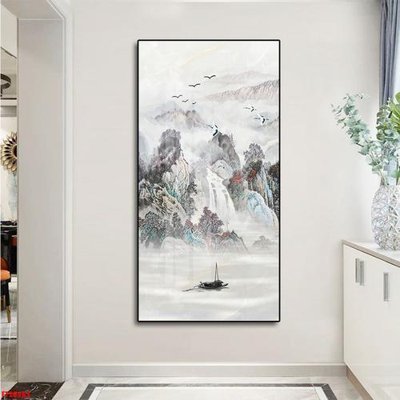 File gốc File tranh đơn lối vào FT20463 (in lụa) trang trí tường