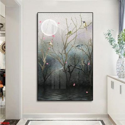 File gốc File tranh đơn lối vào FT20536 (in lụa) tranh phong thủy