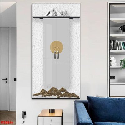 File gốc in tráng gương File tranh đơn lối vào FT20856 chi tiết