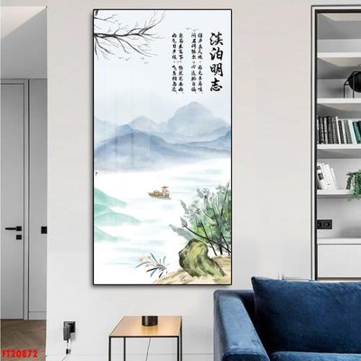 File gốc File tranh đơn lối vào FT20872 (in mica) trang trí