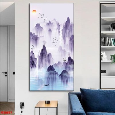 File ảnh File tranh đơn lối vào FT20897 (gốc) dùng in Pano