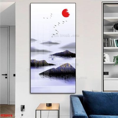 Ảnh gốc File tranh đơn lối vào FT20974 (nét căng) in mica