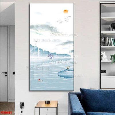 File gốc in tráng gương File tranh đơn lối vào FT20981 chi tiết