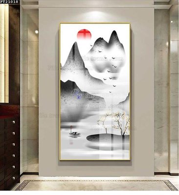 File ảnh File tranh đơn lối vào FT21018 (gốc) cho trang trí nhà hàng