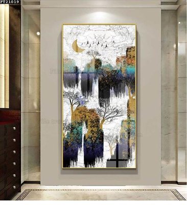 Download file gốc File tranh đơn lối vào FT21019 (in lụa) cao cấp