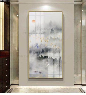 Download file gốc File tranh đơn lối vào FT21021 (in mica) 3D