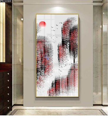 File tranh File tranh đơn lối vào FT21040 (bản gốc) treo quán cafe