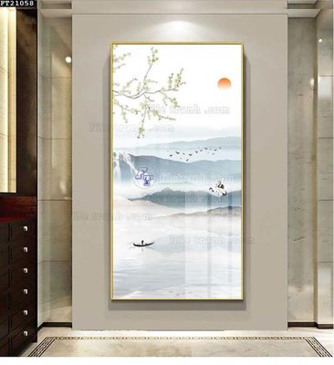 File tranh gốc PSD File tranh đơn lối vào FT21058 còn nguyên layer