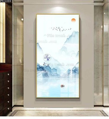 Tải file File tranh đơn lối vào FT21080 (ảnh gốc) in tranh kính