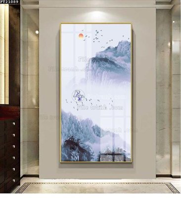 File tranh File tranh đơn lối vào FT21089 (ảnh gốc) in trần nhà