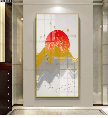 File gốc File tranh đơn lối vào FT21098 (cho in ấn) từ kho Filetranh