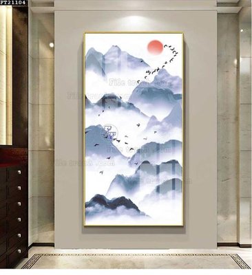 File gốc in ấn File tranh đơn lối vào FT21104 chất lượng vượt trội