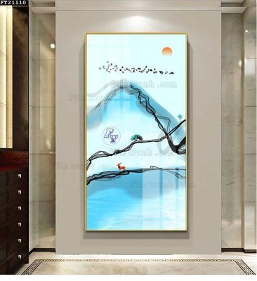 File tranh gốc File tranh đơn lối vào FT21110 chủ đề hiện đại