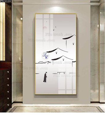 Tải file File tranh đơn lối vào FT21114 (gốc) in trên mọi chất liệu