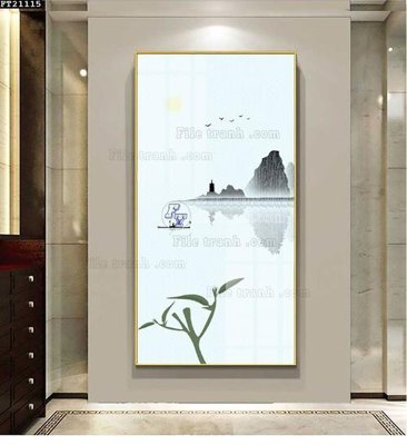 Download file gốc File tranh đơn lối vào FT21115 (in mica) trang trí