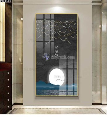 File PSD File tranh đơn lối vào FT21143 (bản gốc) dễ dàng edit