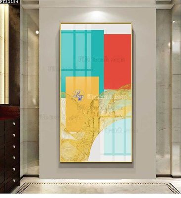 File in mica File tranh đơn lối vào FT21184 (bản gốc) làm vách ngăn