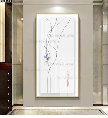 File gốc File tranh đơn lối vào FT21193 (in mica) làm quà tặng