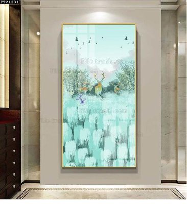 Tải file File tranh đơn lối vào FT21231 (PSD) cho in ấn quảng cáo