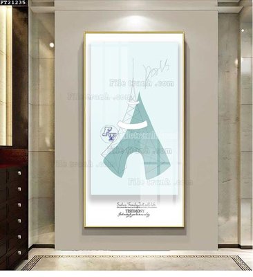 File gốc File tranh đơn lối vào FT21235 (PNG) không nền chất lượng